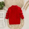 Pullover IENENS Boys Girls Winter Clothes Clothing Sweater Child Warm Tops Solid Color Oneck Pullovers 18 Years Kids Kintted Sweaters 230817