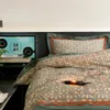 Наборы постельных принадлежностей ABAY SET Египетский хлопок цифровой печать одеяла мягкая пуховатая плоская кровать наволоты сплайсинга 230817