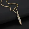 Kedjor Model Design Pendant Necklace Full Bling Zircon Long Men Women Hiphop Rapper Jewelry Gift for Party