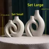 Mughe Capron Luxury Decorative Ceramic Vase Decoration Accessori per la casa Nordic Interiori soggiorno Tabletop Arte moderna 230817