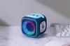 TG359 T&G New Design Mini Cubic RGB LED Light Wireless Speaker High Power 7W 1200 Mah Stereo Bass Bocina BT Speaker