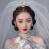 Klipsy do włosów dziobowy akcesoria Pearl Akcesoria cyrkon Koreańska luksusowa suknia ślubna korony