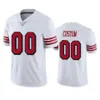 San Francisco''49ers'''Men 29 Talanoa Huganga 10 Jimmy Garoppolo 5 Trey Lance 44 Kyle Juszczyk Kadınlar Gençlik Beyaz Özel Renk Rush Limited Jersey