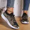 Dress Shoes Mesh Cut Out Breathable Sneakers Women Mix Color Knit Lace Up Flats Shoes Woman Casual Non-Slip Tennis Walking Shoes Super Size T230818