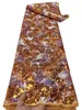 5 yards tissu de dentelle avec paillettes nigérianes dame d'anniversaire fête formelle vestime en tulle