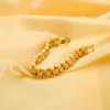 Link braccialetti coreano alla moda in oro inossidabile in acciaio inossidabile per donne ragazze 10 mm largo bracciale di lusso gioielli all'ingrosso