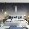 Lâmpada de parede decoração de lua pequena mesa criativa simples design infantil quarto de cama de cama de cama liderada luz