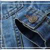 Jackets Boys' Denim Jacket SpringSummer Solid Design Kids Casual Jean Coat For Children's 414 Years Cowboy Outwear 230817