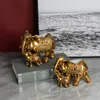 Decoratieve objecten Figurines creatief product olifant hars email decoratie ambachten huis Chinees kantoor bureau tv -kabinet kantoor dieren standbeeld sculptuur 230817