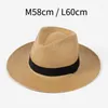 Berets 2023 Summer Panama Paille Hat 60cm hommes Femmes Fashion Loissine Boule