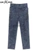 Jeans pour femmes Lih Hua Femmes plus taille jeans automne chic élégant jean pour femmes joues chubby en coton jeans maman J230818