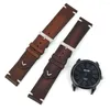 Watch Bands Leder Watchband Lychee Muster Riemen 18mm 20 mm 22 mm 24mm Metallschnalle Verschluss Ersatz Frauen Männer Band