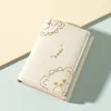Portefeuilles mignons ours qui portefeuille courte courte portable multi-cartes multi-cartes sacs coréens version pliante pochette pochette