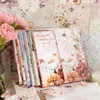 Yoofun 50pcs/partia Duża rozmiar kwiatowy papier materiałowy do czasopisma Scrapbooking Tła Karta Prezent Materiały DIY