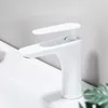 Bathroom Sink Faucets Cream Wind Copper Basin Faucet White Black And Cold Washbasin Toilet Mixing Valve