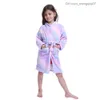 Pyjamas bébé fille Unicorn kigurumi pyjamas mode fille licorne peignoir garçons vêtements enfants ordes robes serviettes de plage z230818