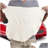 Towel 45X60Cm Care Natural Chamois Leather Car Cleaning Cloth Wash Suede Absorbent Quick Dry Streak Lint Drop Delivery Mobiles Motorc Dhy2Q