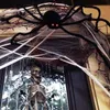 Outros suprimentos de festa de evento Halloween Big Plush Spider Spider Horror Props Decoração gigante ao ar livre 30200cm Black Toy 230818