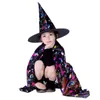 Cosplay Masquerade Come Wizard Witch Cloak Cape Robe with Hat for Show Play S Magic Wands Kids Kids Halloween 230818