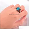 Cluster Rings Vintage Jewelry Korean Style Turtle Ring Classic Ladies Gothic Accessories Luxury Gift Drop Delivery Dhrot