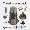 Backpackpakketten Backpack Professional Outdoor Wandel Traveltas Grote capaciteit 70L Mountaineering Camping Support System NH70B070 B 230816