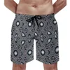 Herren -Shorts Sea Moos Board abstrakter Druck lustige kurze Hosen Custom Sport Fitness schnell Trocknen Schwimmstämme Geburtstagsgeschenk