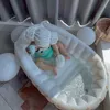 Badkar säten barnens uppblåsbara badkar fällbart baby simbassäng bärbar utomhusbassäng badkar pool spädbarn nyfödd badkar R230818