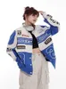 Womens Jackets Y2K Overdized Women American Retro borttagbara motorcykelrockar Kvinnliga Harajuku Racing Streetwear Abrigo Mujer 230817