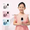 Microphones Maison Mignon Karaoké Mini Microphone Sans Fil Bluetooth Haut-Parleur Portable Audio avec Microphones Chanson Famille Machine À Chanter Nouveau HKD230818