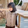 Pullover 2023 Autumn Winter Fashion Harajuku Girls Knitting Tank Top All Match Casual Kawaii Kids Sweater Cute Button Children's Cloth X0818