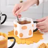 La dernière patte de chat de 12 oz avec une cuillère de tasse de café en céramique, de nombreux choix de style, support la personnalisation de tout logo