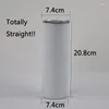 Tumblers Sublimation 20oz Luminous Skinny Tumbler Stainless Steel Halloween Glow In The Dark Water Cup With Seal Lid For Christmas Party