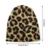 Boinas de leopardo reais Skullies Beanies Caps Unisex Winter Knit Hat Street Adulto Sexy African Animal Purs Bonnet Chapé