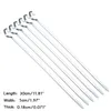 BBQ Tools Accessoires 30cm1181 "Herichte roestvrijstalen barbecue Barbecue Skeweers Naaldgrill Shish Kabob Sticks Flat Meat Forks 230817