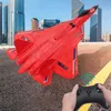 Aircraft Modle RC Plane SU57 2.4G Radio Remote Control Airplane With Light Fixed Wing Hand Throwing Foam Aircraft Model Toys For Children 230818