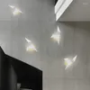 Lámpara de pared led nórdico lámparas de pájaros de hierro modernas para sala de estar