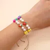 Strand Natural Pearl Fruit Clay Friendship Bracciale Summer Beach Surfer Braccialetti Gioielli Fashi