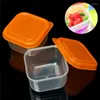 Bouteilles de rangement 8 morceaux de mini-boîte en plastique réutilisable Snack Continier Fruit de noix avec des accessoires de cuisine de couvercle