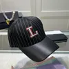 Luxusdesigner Mode gestreifte Kappen Hüte Herren Black Baseball Hut Unisex Casual Sunhats All Seasons Casquette Adumbral Letter Printed Hut