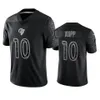 Jerseys Los Angeles''Rams''Men 10 Cooper Kupp 99 Aaron Donald 5 Jalen Ramsey 9 Matthew Stafford Femmes Jeunesse Noir Personnalisé Réfléchissant Limited Jersey