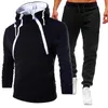 Herren-Tracksuiten Mode gedruckte Kapuze-Frauen Herbst Winter Hoodie Hosen 2-teilige Pullover Sportsets Sportwear Suis