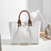 Totes funmardi witte canvas draagtas ketting schoudertas grote capaciteit onderarm tas shopper vrouwen luxe ontwerpmerk handtas wlhb2619 hkd230818