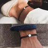 Strand Fashion Natural Stone Bracciale in corda intrecciata per donne perle fatte a mano Braceletsbangles Friendship Charm Weave Gioielli regalo