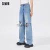 Kvinnors jeans semir jeans kvinnor robust breda benbyxor 2023 sommar nya retro golvtorn trendig cool personlighet J230818