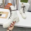 2022 Роскошный дизайн GGSity Boots Элегантная Asnd Perfect Cool Girl в осеннем зимнем алфавите Anty -wrink