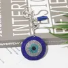 Keychains Turkiet Eyes Crystal Cute Funny Blue Evil Eile Pärla Keyring Boys Girls Car Trinets Charm Diy Pendants