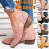 Kledingschoenen zomer dames comfortabele ademende schoenen faux suede ritssluiting enkel schoenen vrouwelijke casual holle out dikke hielschoenen plus maat t230818