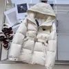 Mens Down Parkas Designer damski wiatroodporny płaszcz kurtki w dół kurtka moda w stylu Slimfit Trench płaszcz damski ciepły płaszcz pasek w talii kurtka Odwrócony trójkąt 9flm