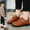 Sneakers Kids Leather Shoes For Boys Wedding School Show Flats Shoes Classic Children Black Loafer Moccasins Fashion British Style Spring J230818