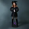 Andra evenemangsfestleveranser Halloween Witch Broom med färgglada band Barn som flyger Broomstick Props Masquerade Party Cosplay Decor 230817